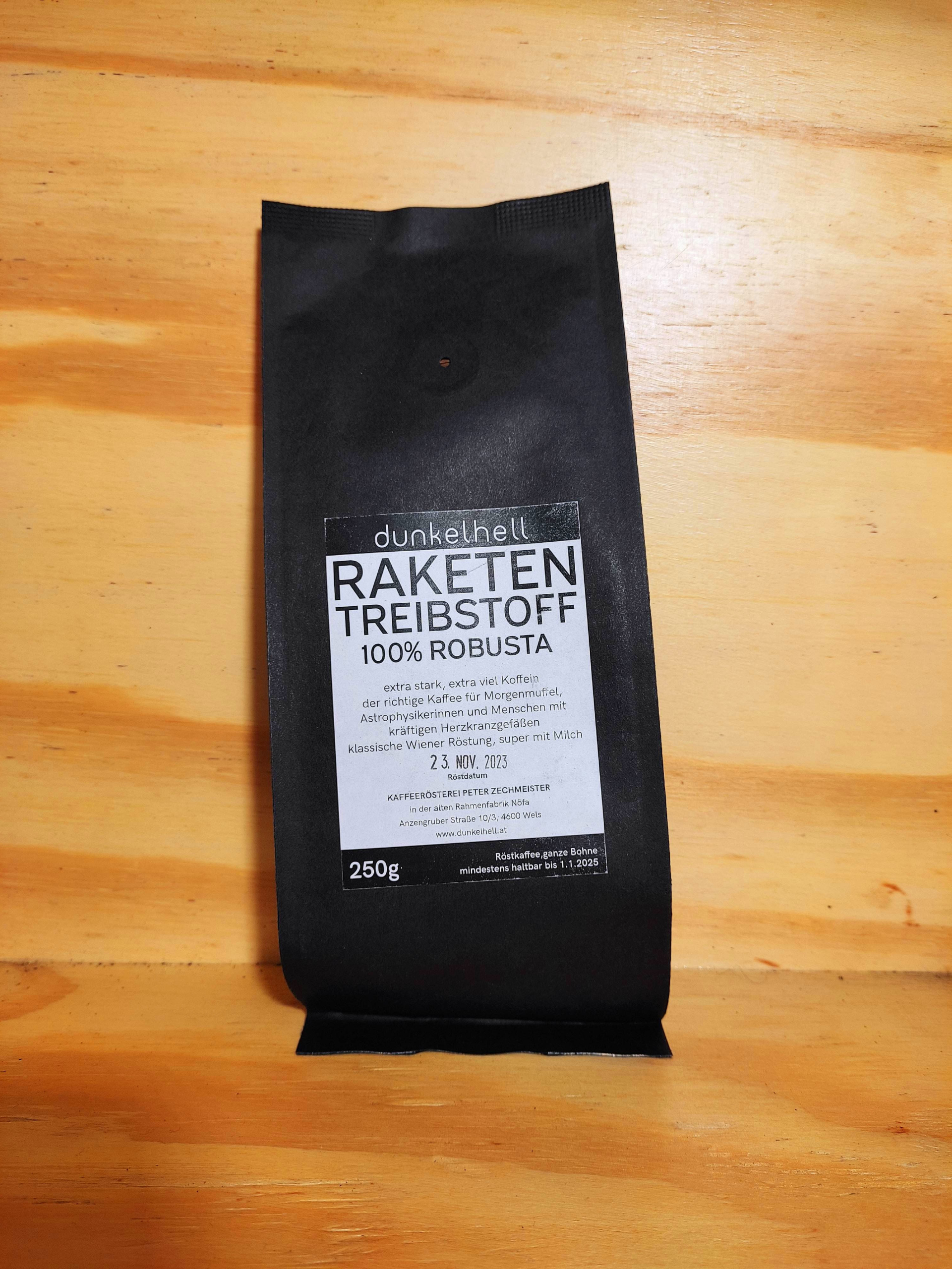 Raketentreibstoff 100% Robusta from dunkelhell Kaffeerösterei